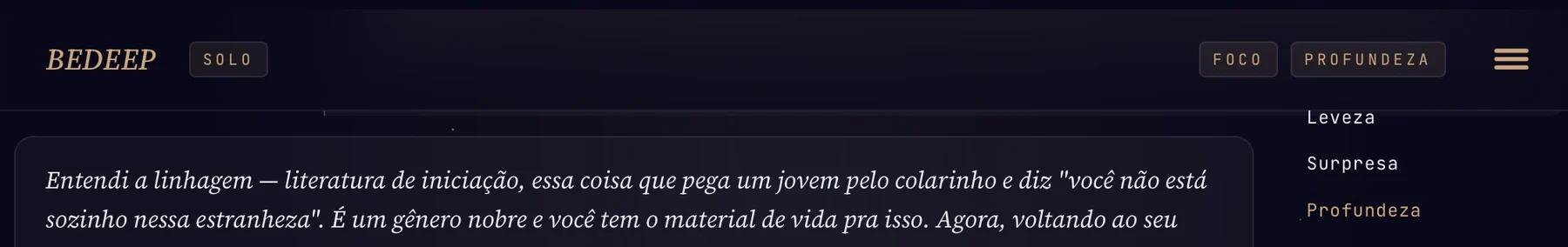Atmosfera e foco (Premium)