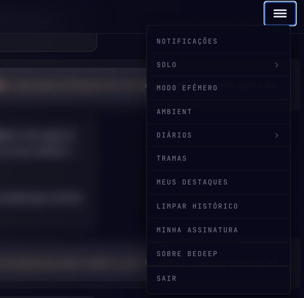 Gerenciar a assinatura feita no site (a)