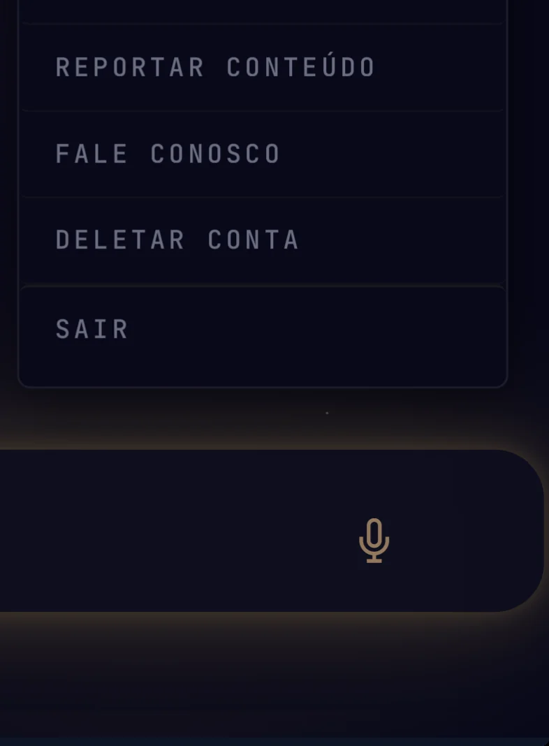 Reportar conteúdo no iPhone (a)